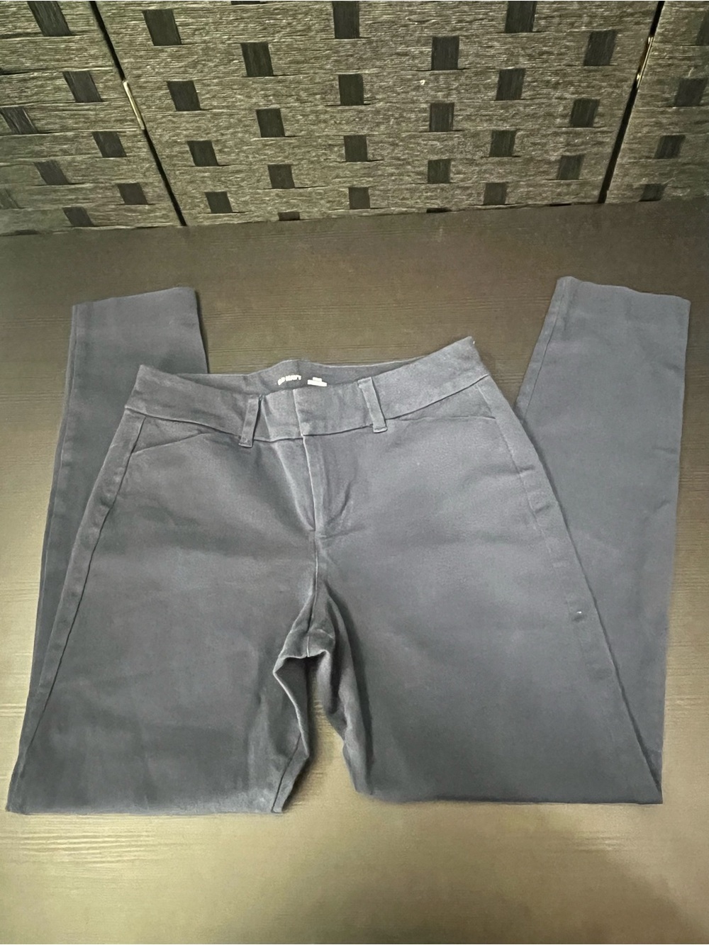 Women’s Old Navy Blue “Pixie” straight-leg Chino pants Size 0